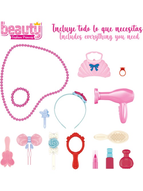 Tocador infantil con accesorios, luz y sonido beauty fashion princess - Kiabi