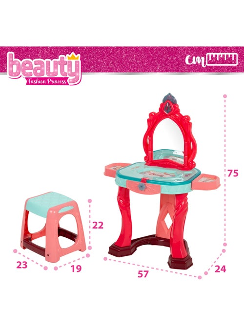 Tocador infantil luz y sonido c/taburete beauty - Kiabi