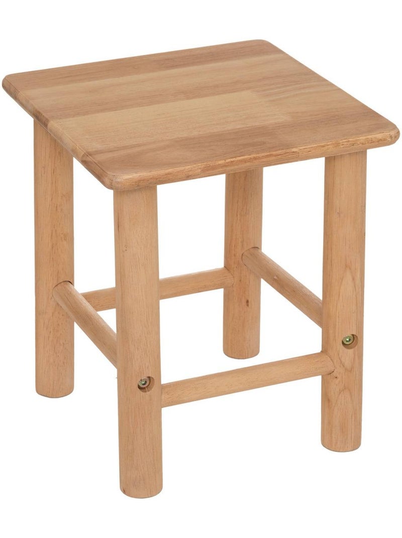 Tocador infantil y taburete de madera de hevea 55x100cm Beige - Kiabi
