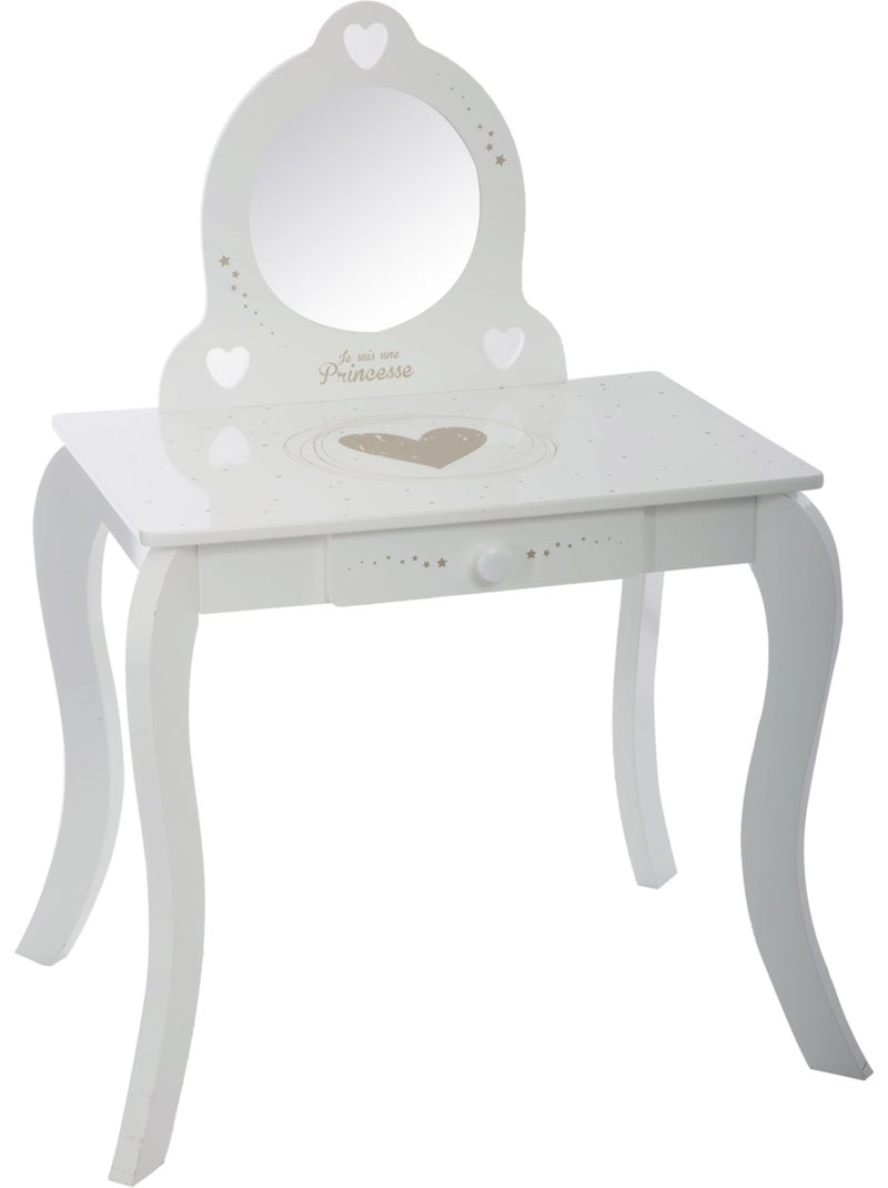 Tocador y taburete infantil demoiselle blanco l71,5cm Multicolor - Kiabi