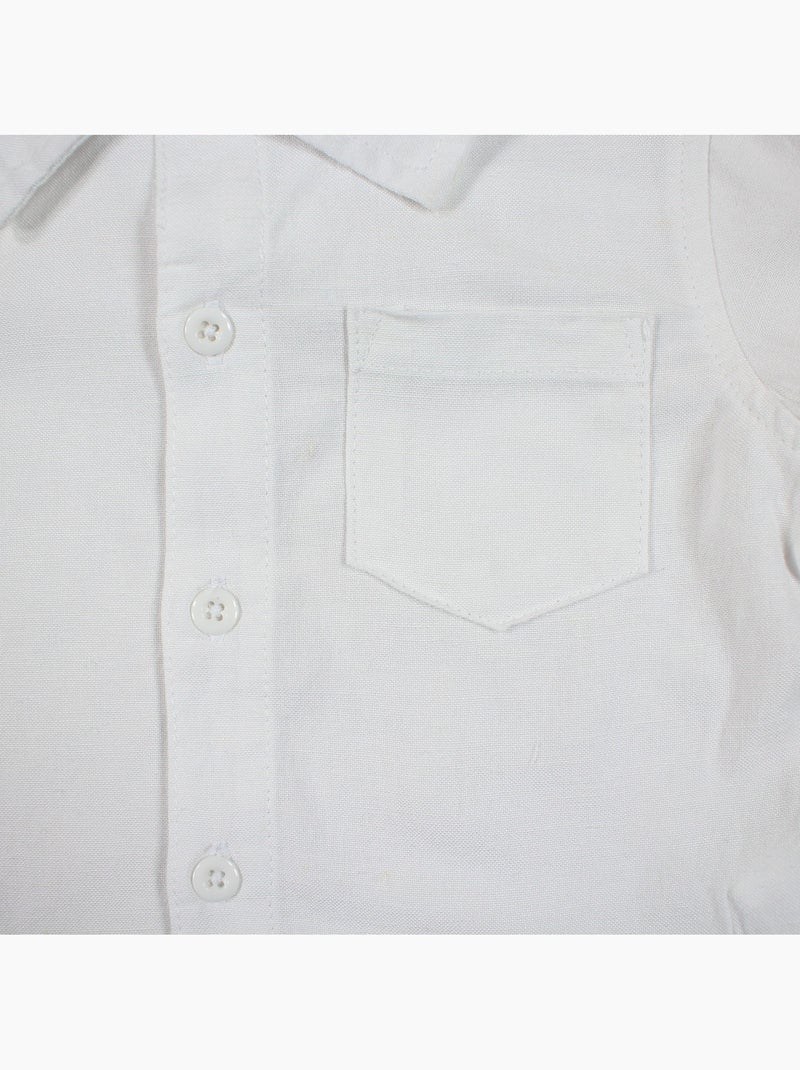 Tom Kids - Conjunto bebé niño ceremonia bautizo camisa de manga corta y pantalón corto Blanco - Kiabi