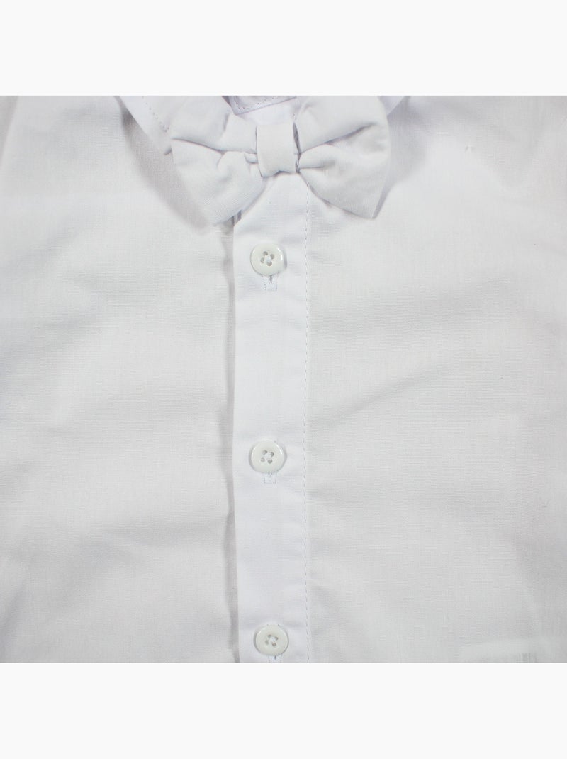 Tom Kids - Conjunto bebé niño ceremonia camisa chaleco pajarita y pantalón Blanco - Kiabi