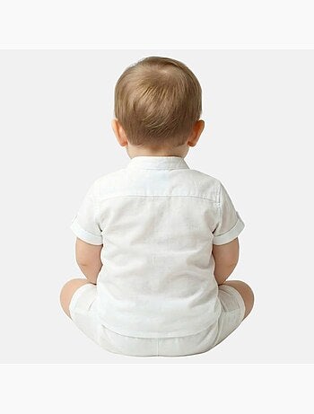 Tom Kids - Conjunto bebé niño para ceremonia camisa de manga corta y pantalón corto