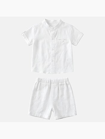 Tom Kids - Conjunto bebé niño para ceremonias camisa de manga corta y pantalón