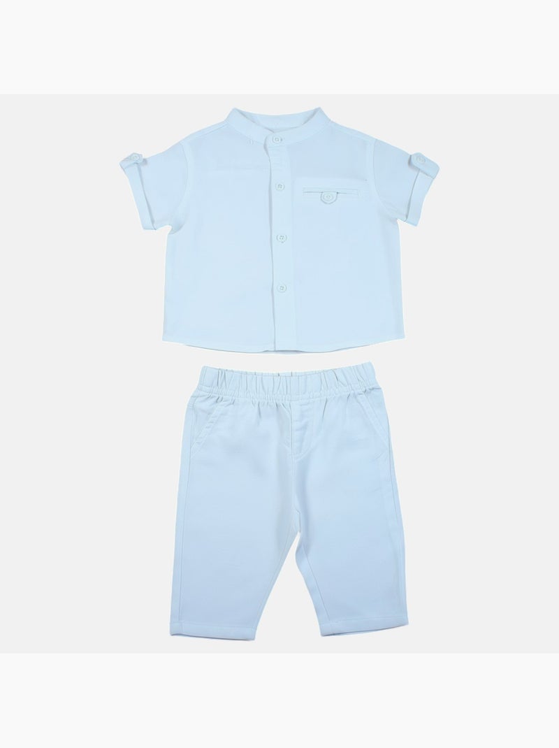 Tom Kids - Conjunto bebé niño para ceremonias camisa de manga corta y pantalón Blanco - Kiabi