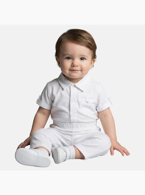 Tom Kids - Conjunto bebé niño para ceremonias estivales camisa chaleco pajarita y pantalón corto - Kiabi