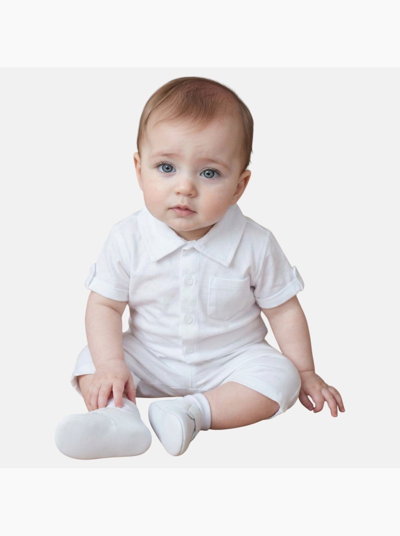 Tom Kids - Conjunto bebé niño para ocasiones especiales camisa de manga corta y pantalón Blanco - Kiabi