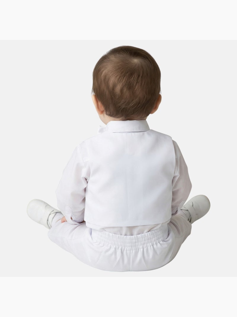 Tom Kids - Conjunto niño ceremonia camisa de manga corta y pantalón corto Blanco - Kiabi
