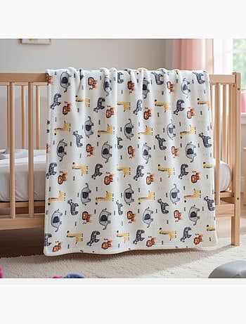 Tom Kids - Manta beb? con estampado de animales de la sabana