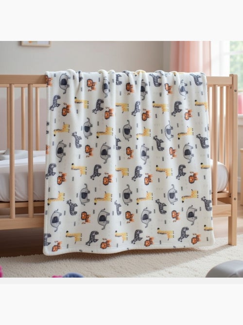 Tom Kids - Manta bebé con estampado de animales de la sabana - Kiabi