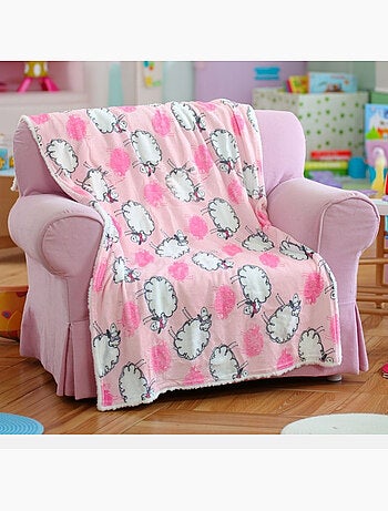 Tom Kids - Manta bebé con estampado de ovejitas y nubes