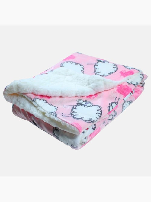 Tom Kids - Manta bebé con estampado de ovejitas y nubes - Kiabi