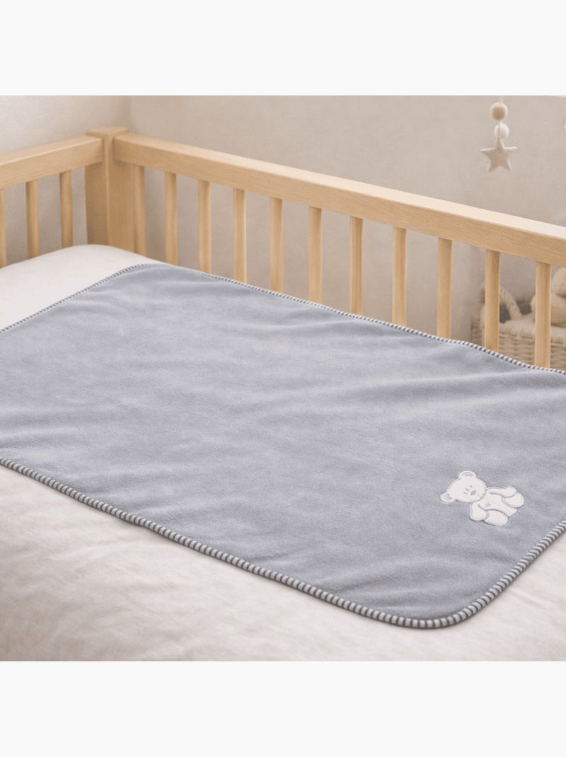 Tom Kids - Manta suave con motivo de osito Gris - Kiabi