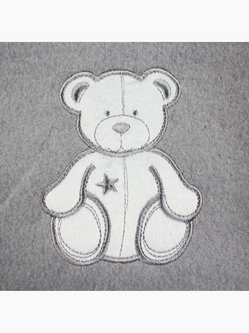 Tom Kids - Manta suave con motivo de osito Gris - Kiabi