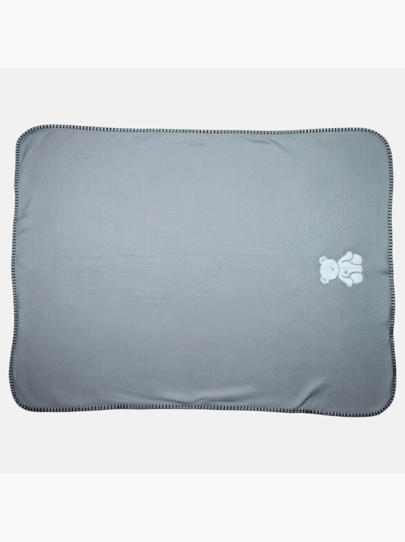 Tom Kids - Manta suave con motivo de osito Gris - Kiabi