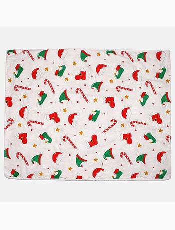 Tom Kids - Manta suave infantil con estampado navideño