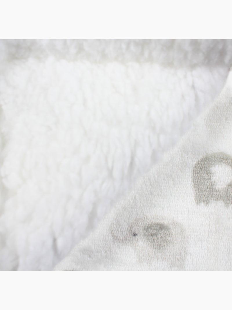 Tom Kids - Manta suave para bebé con estampado de elefantes Blanco - Kiabi