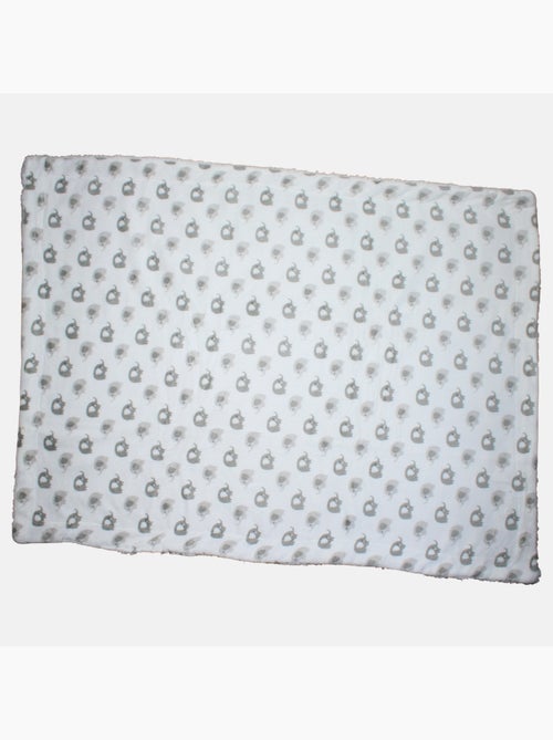 Tom Kids - Manta suave para bebé con estampado de elefantes - Kiabi