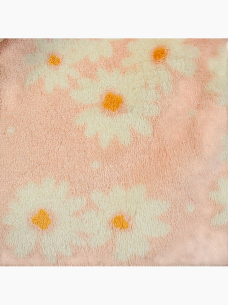 Tom Kids - Manta suave para niña con estampado de margaritas Rosa - Kiabi