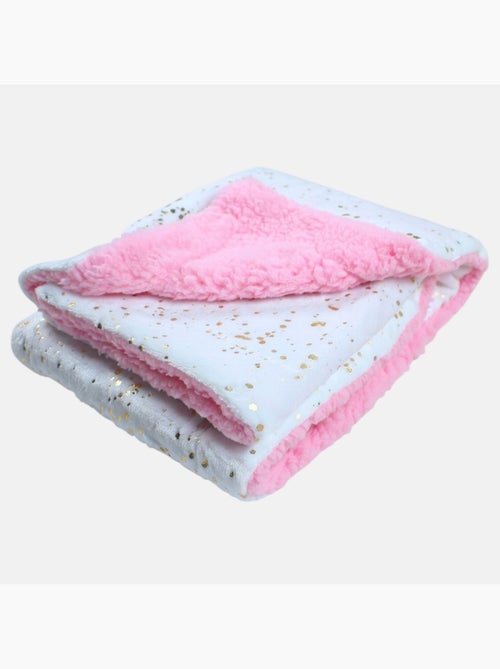 Tom Kids - Manta suave para niña con lunares dorados - Kiabi