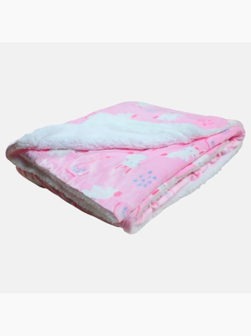 Tom Kids - Manta suave para niña con peluche conejo - Kiabi