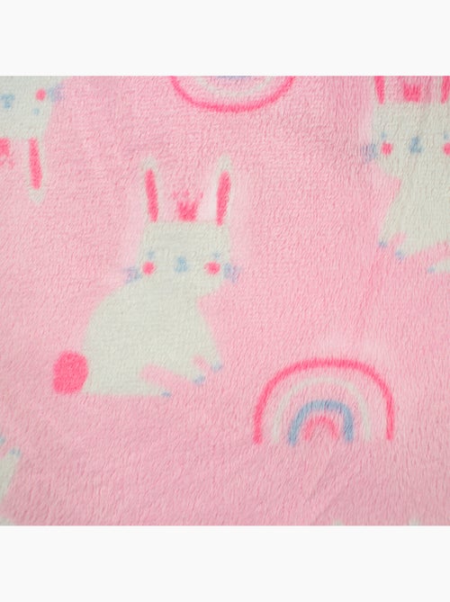 Tom Kids - Manta suave para niña con peluche conejo - Kiabi