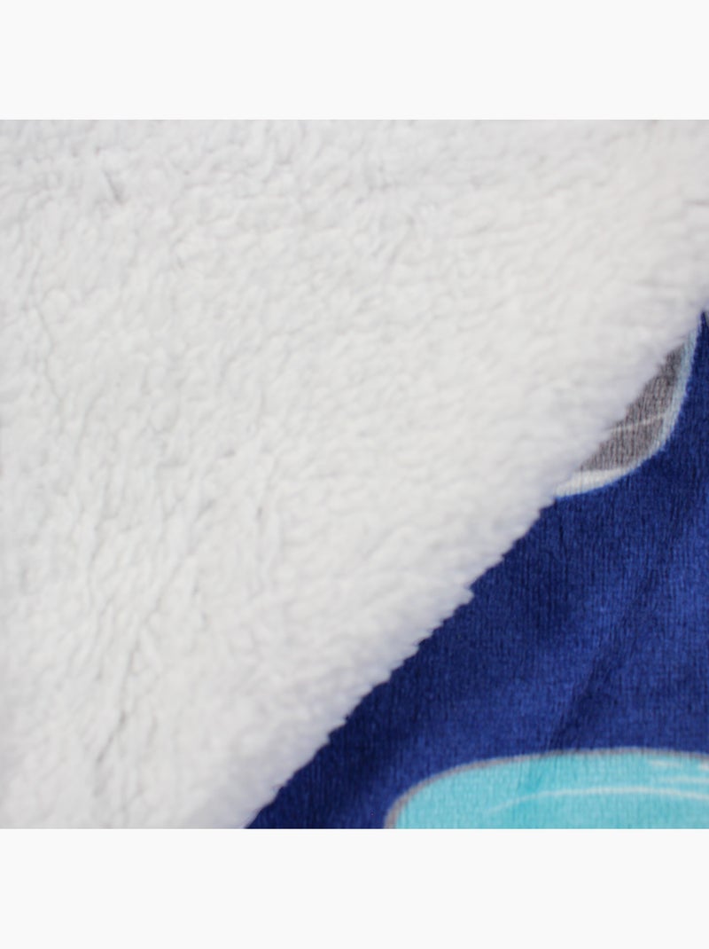 Tom Kids - Manta suave para niño con estampado de ballenas Azul - Kiabi