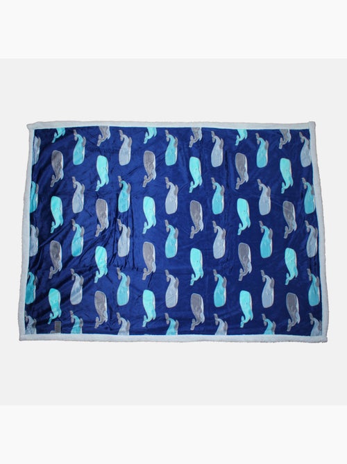 Tom Kids - Manta suave para niño con estampado de ballenas - Kiabi