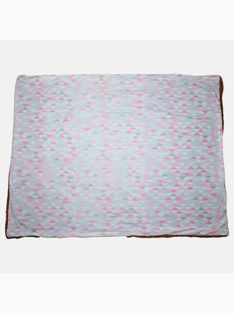 Tom Kids - Plaid confortable con motivos geométricos Marrón - Kiabi