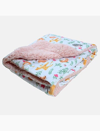 Tom Kids - Plaid suave con motivos de animales del bosque