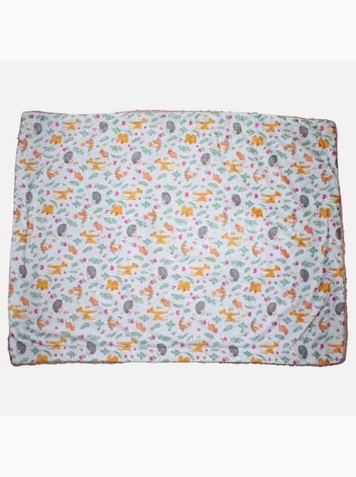 Tom Kids - Plaid suave con motivos de animales del bosque - Kiabi