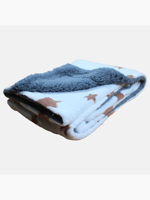 Tom Kids - Plaid suave con motivos de estrellas - Kiabi