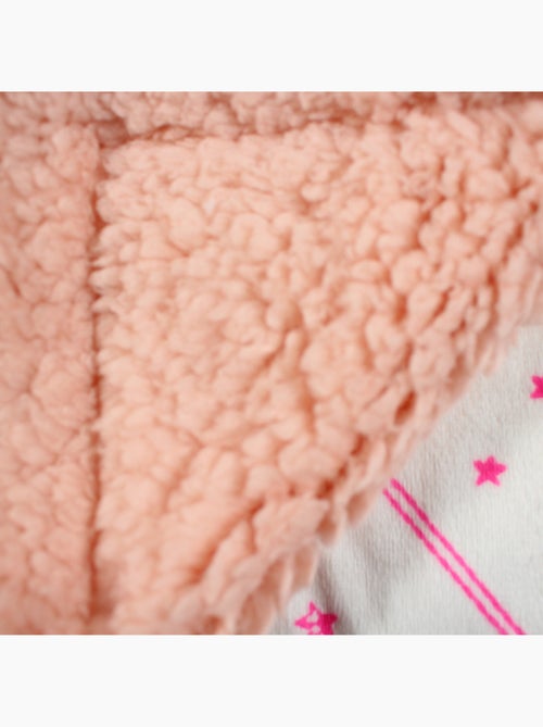 Tom Kids - Plaid suave con motivos de estrellas y coronas - Kiabi