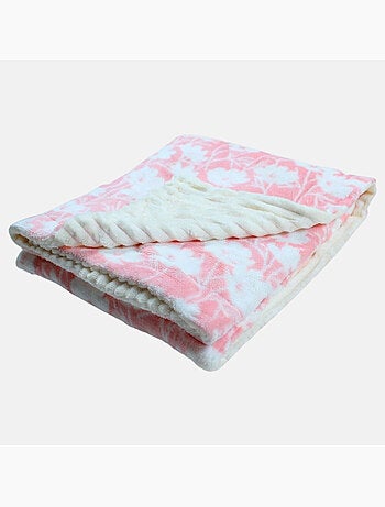 Tom Kids - Plaid suave para niña con motivos florales