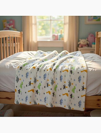 Tom Kids - Plaid suave para niño con motivos de dinosaurios