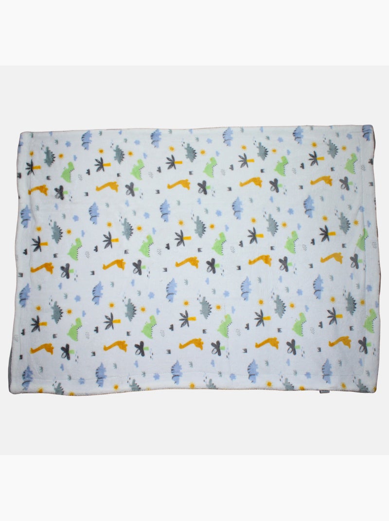 Tom Kids - Plaid suave para niño con motivos de dinosaurios Blanco - Kiabi