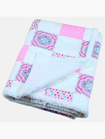 Tom Kids - Plaid suave y cómodo con motivos rosas