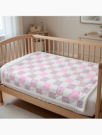 Tom Kids - Plaid suave y cómodo con motivos rosas