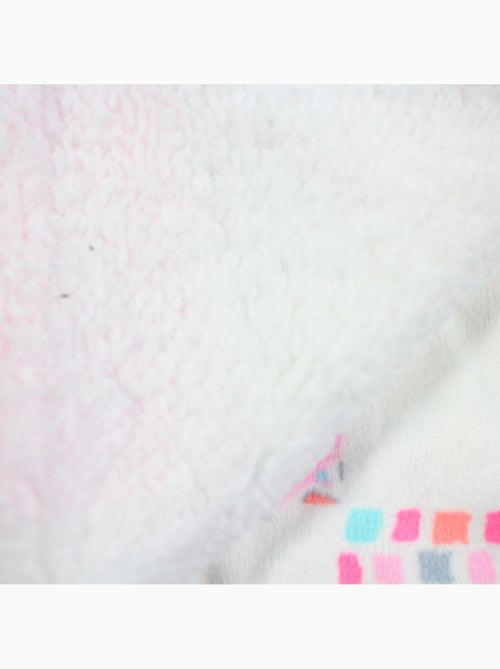 Tom Kids - Plaid suave y cómodo con motivos rosas - Kiabi