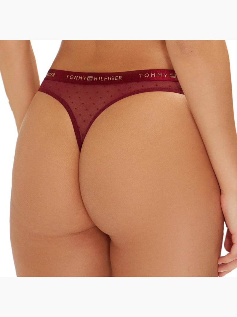Tommy Hilfiger - Pack 3 Tangas Mujer Rojo - Kiabi