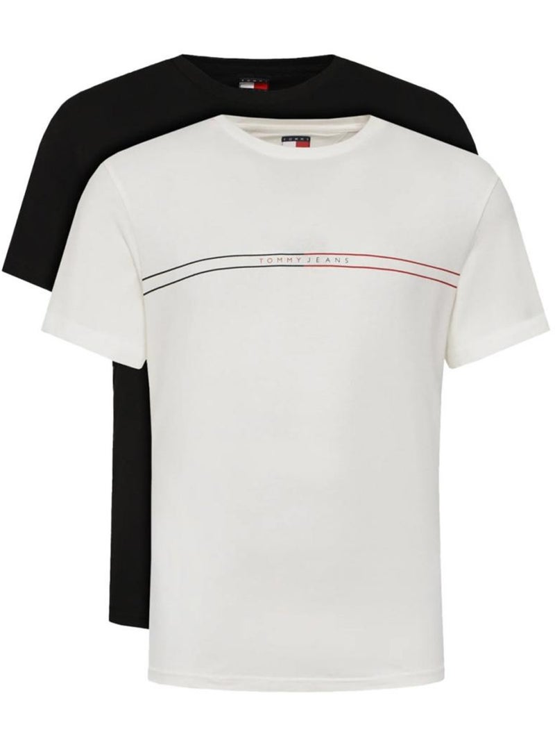Tommy Jeans - Pack de 2 Camisetas Gráficas para Hombre () Negro - Kiabi