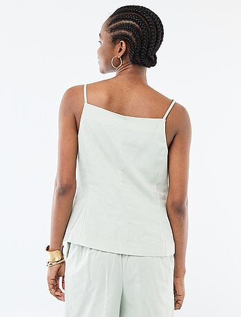 Top abotonado de tirantes