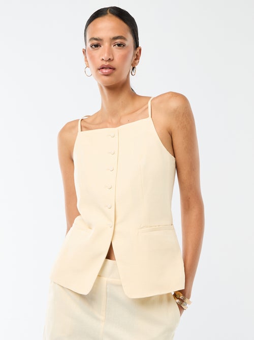 Top abotonado de tirantes - Kiabi