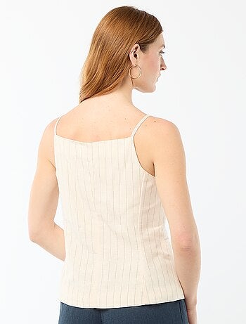 Top abotonado de tirantes