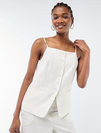 Top abotonado de tirantes