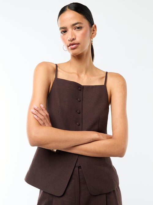 Top abotonado de tirantes - Kiabi