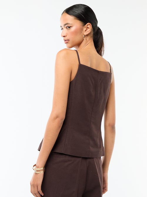 Top abotonado de tirantes - Kiabi