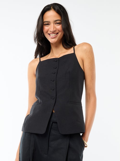 Top abotonado de tirantes - Kiabi