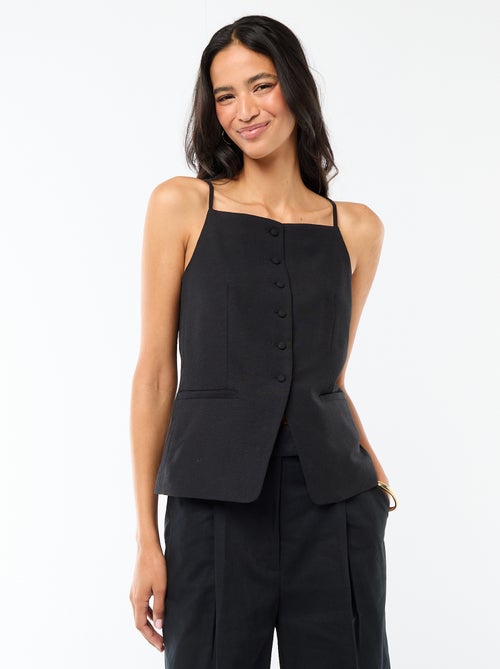 Top abotonado de tirantes - Kiabi