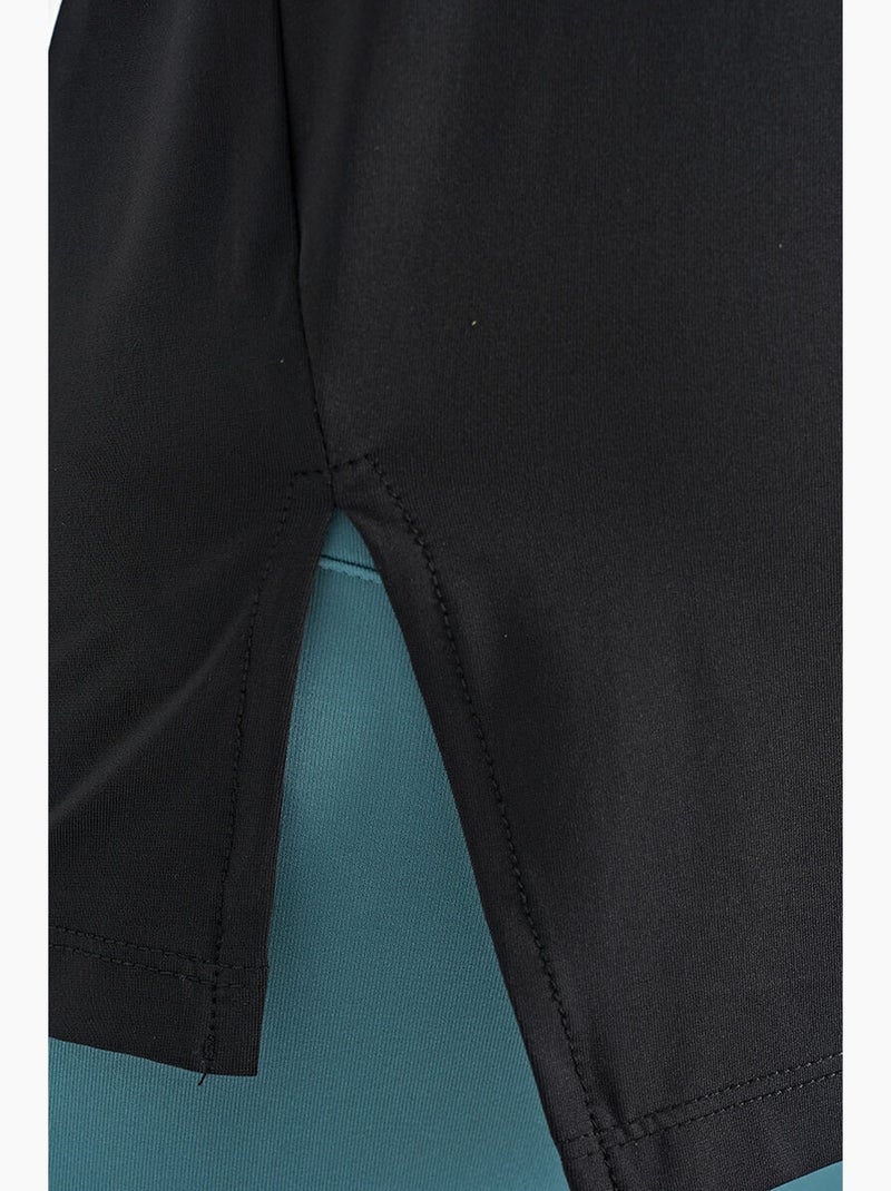 Top active sin mangas con cuello redondo tommy Negro - Kiabi